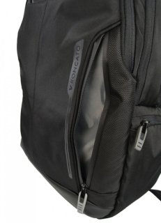 Стильный бизнес рюкзак для ноутбука диагональю 15.6" Roncato Overline, черный