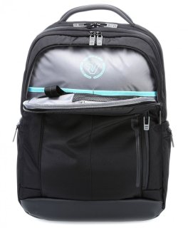 Стильный бизнес рюкзак для ноутбука диагональю 15.6" Roncato Overline, черный