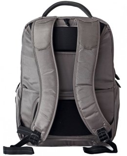 Стильный бизнес рюкзак для ноутбука диагональю 15.6" Roncato Overline, серебро