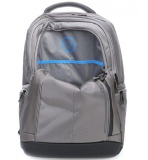 Стильный бизнес рюкзак для ноутбука диагональю 15.6" Roncato Overline, серебро