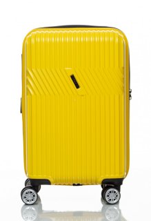 Sumdex Line-S чемодан ручная кладь на 30/40л из поликарбоната Желтый