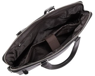 Сумка для ноутбука із натуральної шкіри Tiding Bag Чорна