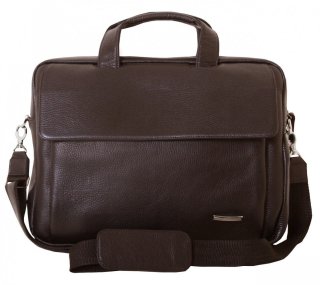 Сумка для ноутбука кожаная 15,6” Vip Collection  306-F Коричневая