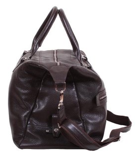Сумка дорожная кожаная Vip Collection 1604-F Brown Flotar Коричневая