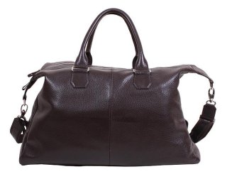 Сумка дорожная кожаная Vip Collection 1604-F Brown Flotar Коричневая