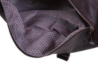 Сумка дорожная кожаная Vip Collection 1604-F Brown Flotar Коричневая