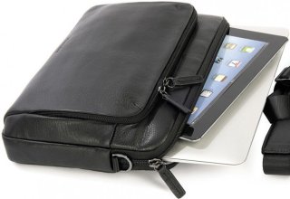 Сумка из кожи Tucano One Premium sleeve 11" Black (черная)