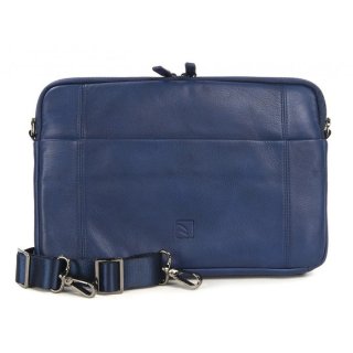 Сумка из кожи Tucano One Premium sleeve 11" Ultramarine Blue (синяя)