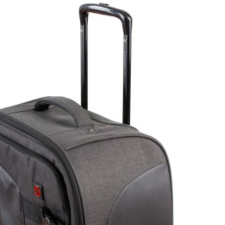 Сумка на колесах Swissbrand Durham 29 л весом 2,7 кг (ручная кладь) Черная)