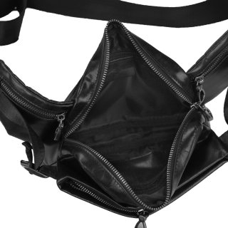Сумка на пояс із натуральної шкіри Tiding Bag Чорна