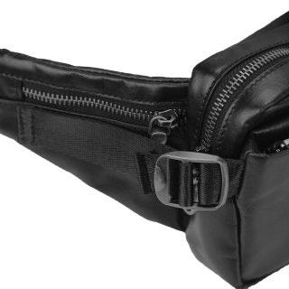 Сумка на пояс із натуральної шкіри Tiding Bag Чорна