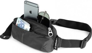 Сумка на пояс раскладная Tucano COMPATTO XL WAISTBAG PACKABLE (черная)