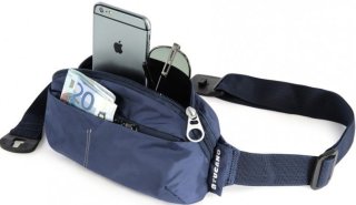 Сумка на пояс раскладная Tucano COMPATTO XL WAISTBAG PACKABLE (синяя)