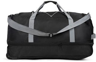 Сумка на трьох колесах TravelZ Wheelbag Doubleloader з розширенням на 80/95 л Чорна