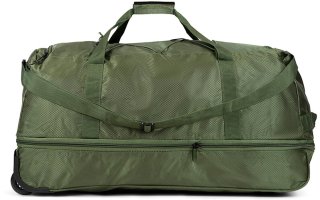 Сумка на трьох колесах TravelZ Wheelbag Doubleloader з розширенням на 80/95 л Зелена