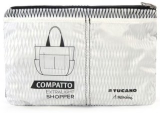 Сумка раскладная Tucano COMPATTO SHOPPER MENDINI (белая) Сумка раскладная Tucano COMPATTO SHOPPER MENDINI (белая)