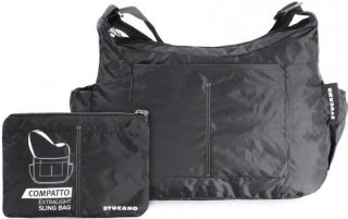 Сумка раскладная Tucano COMPATTO XL SLING BAG PACKABLE (черная)