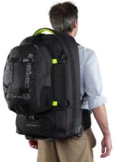 Сумка-рюкзак на колесах Caribee Fast Track 75 Black