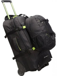 Сумка-рюкзак на колесах Caribee Fast Track 75 Black