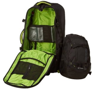 Сумка-рюкзак на колесах Caribee Fast Track 75 Black