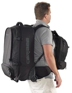 Сумка-рюкзак на колесах Caribee Fast Track 85 Black