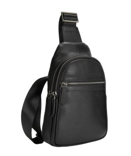 Сумка-слинг из натуральной кожи Tiding Bag Черная