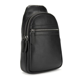 Сумка-слинг из натуральной кожи Tiding Bag Черная