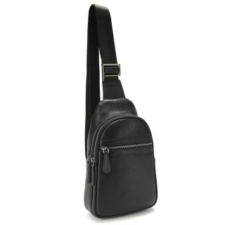 Сумка-слинг из натуральной кожи Tiding Bag Черная
