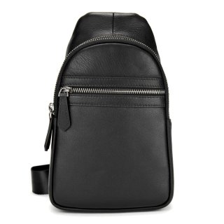 Сумка-слинг из натуральной кожи Tiding Bag Черная