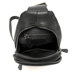 Сумка-слинг из натуральной кожи Tiding Bag Черная