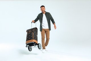 Сумка-тележка Andersen Alu Star Shopper Tamo c термокарманом на 51 л Антрацит