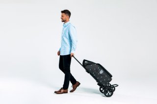 Сумка-візок Andersen Quattro Shopper Ando на чотирьох колесах Синій