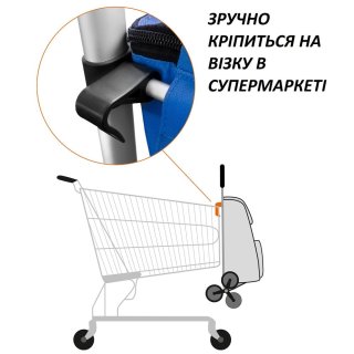Сумка-візок Casa Si Stairs Stripes – 42 л, 2,3 кг Синя