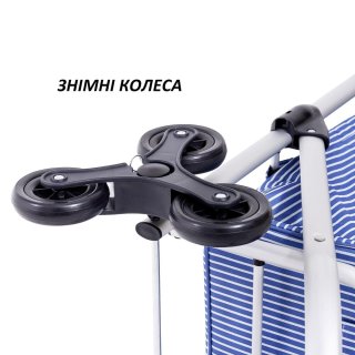 Сумка-візок Casa Si Stairs Stripes – 42 л, 2,3 кг Синя