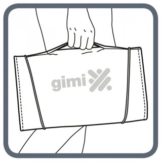 Сумка-тележка Gimi Brava Plus 38 литров Бежевая
