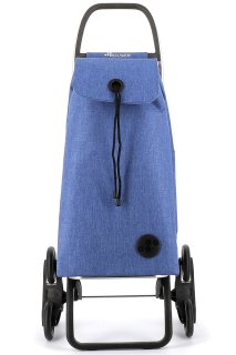 Сумка-візок Rolser I-Max Tweed на 6-ти колесах Блакитна