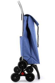 Сумка-візок Rolser I-Max Tweed на 6-ти колесах Блакитна