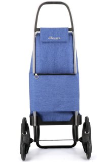 Сумка-візок Rolser I-Max Tweed на 6-ти колесах Блакитна