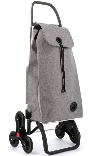 Сумка-візок Rolser I-Max Tweed на 6-ти колесах Сіра
