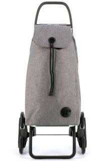 Сумка-візок Rolser I-Max Tweed на 6-ти колесах Сіра
