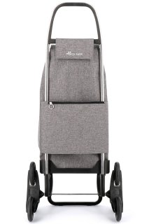 Сумка-візок Rolser I-Max Tweed на 6-ти колесах Сіра
