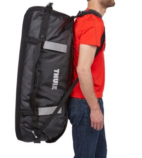 Thule Chasm 130 л дорожная сумка-рюкзак из брезента красная