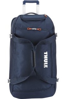 THULE Crossover Rolling Duffel  87 л дорожная сумка из нейлона на 2-х колесах темно-синяя