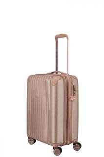 Titan BARBARA GLINT 39/45 л чемодан из поликарбоната на 4 колесах розовый