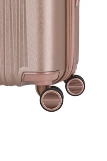 Titan BARBARA GLINT 68/78 л чемодан из поликарбоната на 4 колесах розовый