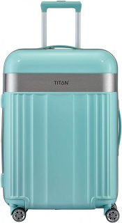 Titan Spotlight 69 л валіза з ABS пластику на 4-х колесах бірюзова