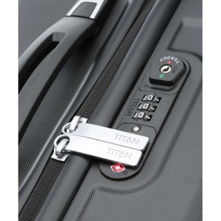 Titan X-Ray 102 л чемодан из поликарбоната на 4 колесах черный