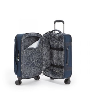 Тканевый чемодан ручная кладь Kipling SPONTANEOUS на 37,5 л Синий