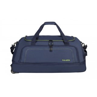 Travelite Basics Navy 105/128 л дорожная сумка из полиэстера на 2 колесах синяя