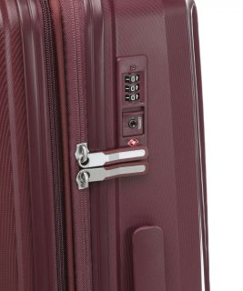 Travelite CERIS 72/83 л чемодан из полипропилена на 4 колесах красный